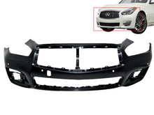Load image into Gallery viewer, 2015 2016 2017 2018 2019 Infiniti Q70L Q70 Front Bumper Cover With Sensor Holes - Texas-e-parts