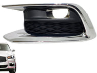 2016 2017 2018 2019 2020 Infiniti QX60 Left Side Front Bumper Fog Light Bezel Cover - Texas-e-parts