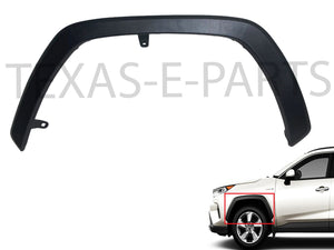 2019 2020 2021 2022 2023 2024 Toyota Rav4 Front Fender Flare Molding Trim Left Driver Side - Texas-e-parts