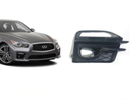 2014-2017 Infiniti Q50 Q50s Fog Light Cover Lamp Bezel Right Passenger - Texas-e-parts