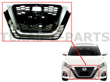 Load image into Gallery viewer, 2019 2020 Nissan Altima Front Bumper Upper Grille Chrome