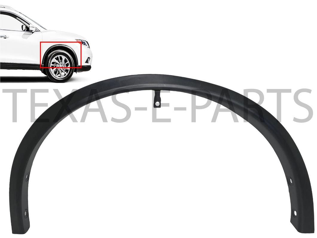 2014 2015 2016 2017 2018 2019 2020 Nissan Rogue Right Front Flare Wheel Arch Trim Opening Molding - Texas-e-parts