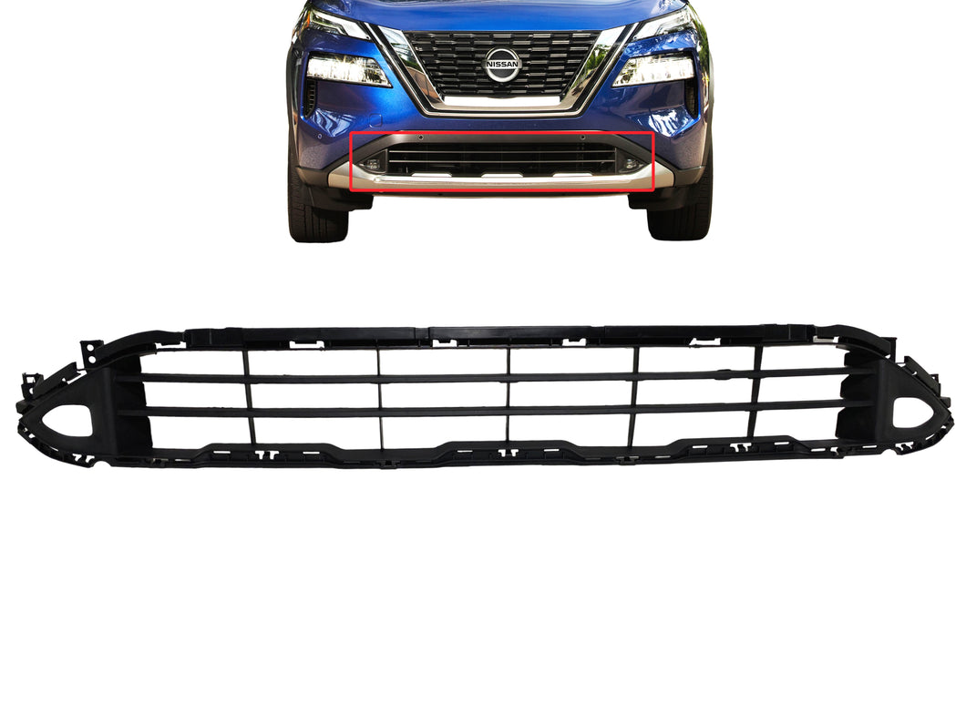 2021 2022 2023 Nissan Rogue Front Bumper Lower Grille