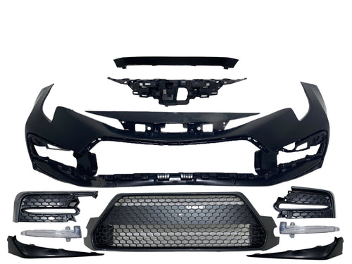 2020 2021 2022 Toyota Corolla XSE SE Front Bumper Cover Grille Molding DRL Fog Covers Complete - Texas-e-parts