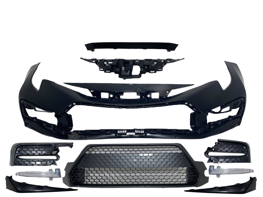 2020 2021 2022 Toyota Corolla XSE SE Front Bumper Cover Grille Molding DRL Fog Covers Complete - Texas-e-parts
