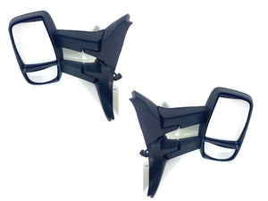 2015 2016 2017 2018 2019 2020 2021 2022 2023 2024 Ford Transit Left Right Front Door Side Rear View Long Arm Mirror Pair - Texas-e-parts