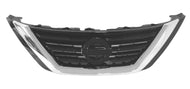 2016 2017 2018 Nissan Altima Grille Front Bumper Upper Grille Chrome - Texas-e-parts