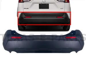 2019 2020 2021 2022 2023 2024 Toyota Rav4 Rear Bumper Cover With Reflectors Assembly - Texas-e-parts