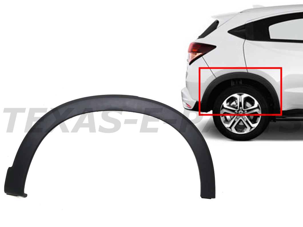 2016 2017 2018 Honda HR-V HRV Rear Wheel Flare Opening Molding Trim Right Passenger Side - Texas-e-parts