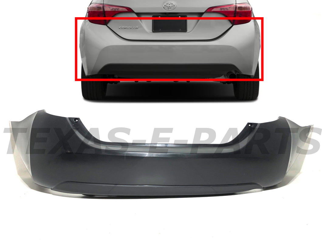 2014 2015 2016 2017 2019 Toyota Corolla Rear Bumper Cover Assembly