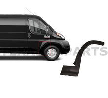Load image into Gallery viewer, 2019 2020 2021 2022 2023 2024 Ram ProMaster 1500 2500 3500 Front Door Flare Scuff Trim Molding Right Passenger Side Black - Texas-e-parts