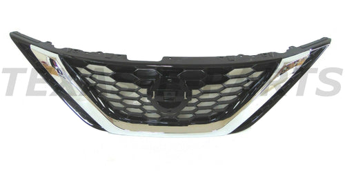 2016 2017 2018 2019 Nissan Sentra Grille Front Bumper Upper Grille - Texas-e-parts