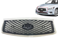 Load image into Gallery viewer, 2018 2019 2020 2021 2022 2023 2024 Infiniti Q50 Q50s Grille Bumper Upper Grille With Sensor Holes - Texas-e-parts