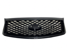 Load image into Gallery viewer, 2018 2019 2020 2021 2022 2023 2024 Infiniti Q50 Q50s Sports Front Bumper Cover &amp; Upper Grille With Sensor Holes Lower Grille Fog Light Covers Complete Gloss Black - Texas-e-parts