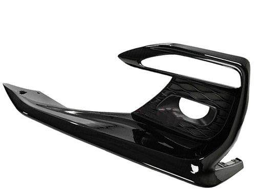 2018 2019 2020 2021 2022 2023 2024 Infiniti Q50 Q50s Sports Front Bumper Fog Light Cover Left Driver Side Gloss Black - Texas-e-parts