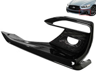 2018 2019 2020 2021 2022 2023 2024 Infiniti Q50 Q50s Sports Front Bumper Fog Light Cover Left Driver Side Gloss Black - Texas-e-parts