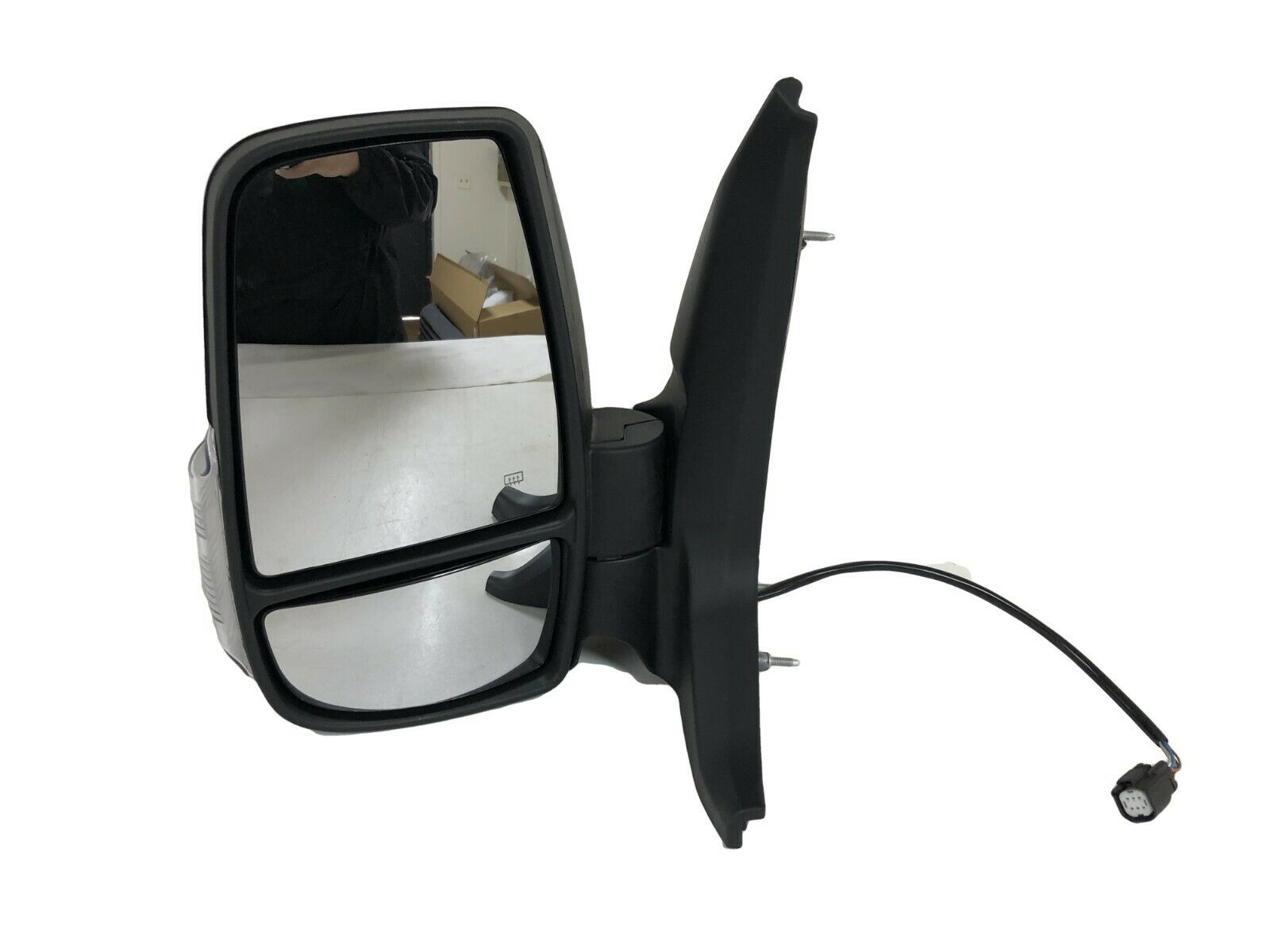 Fits 2015-2024 Ford Transit Front LH RH Door Side Mirrors W Signal Long Arm Set | Black | Left | Plastic | Heated Fits 2015-2024 Ford Transit Front LH RH Door Side Mirrors W Signal Long Arm Set | Black | Left | Plastic | Heated